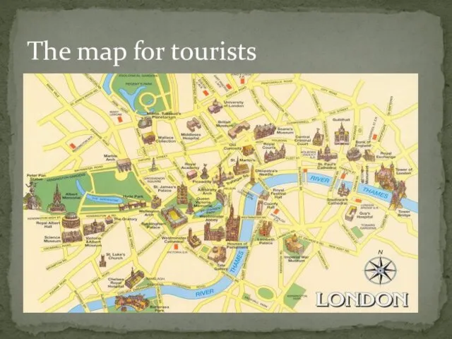 The map for tourists