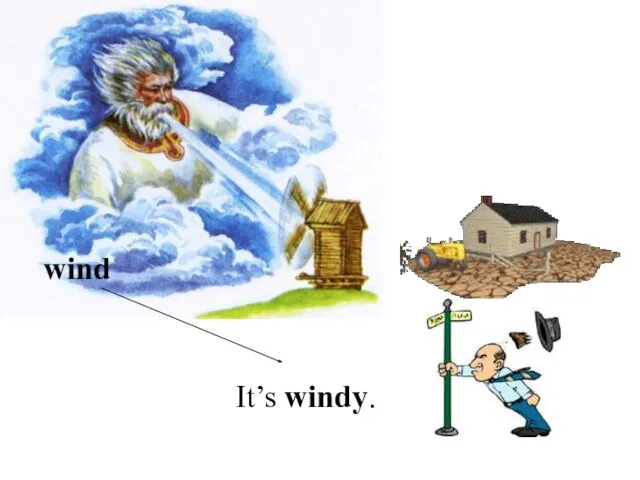 It’s windy. wind