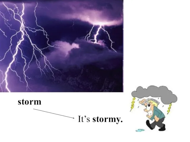 It’s stormy. storm