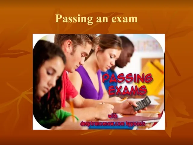 Passing an exam