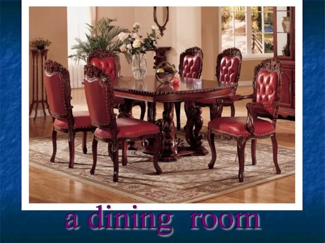 a dining room