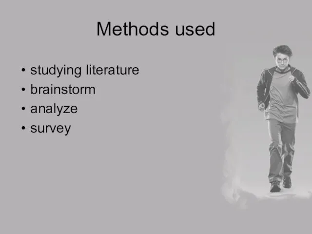 Methods used studying literature brainstorm analyze survey