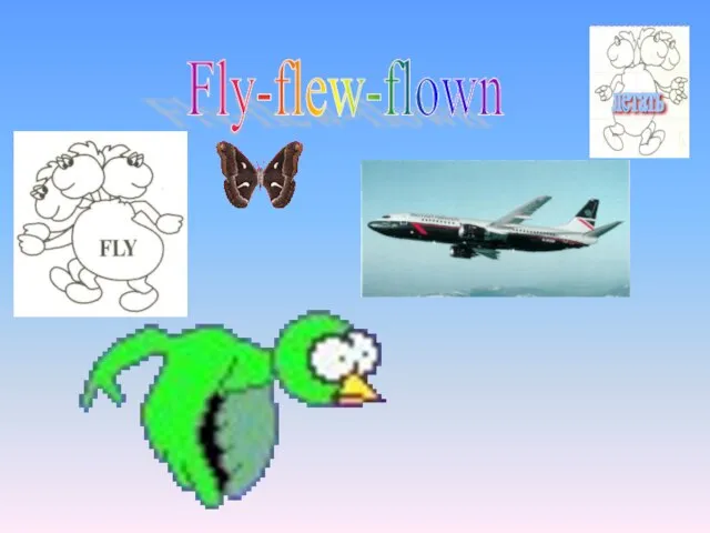 Fly-flew-flown летать