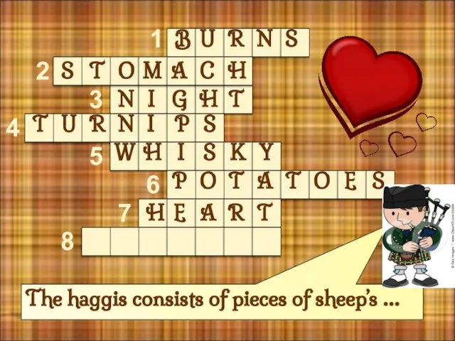 The haggis consists of pieces of sheep’s … 1 2 3 4