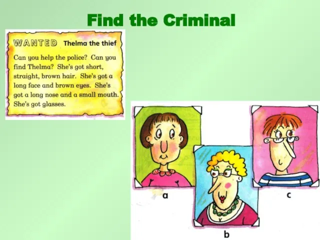 Find the Criminal