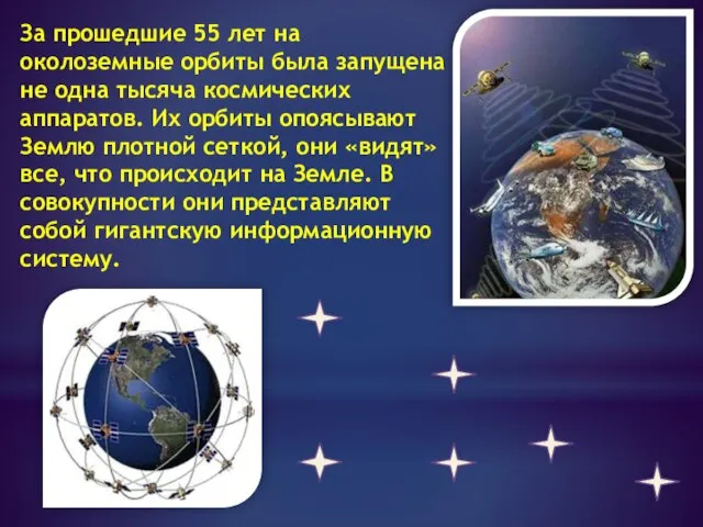 За прошедшие 55 лет на околоземные орбиты была запущена не одна тысяча