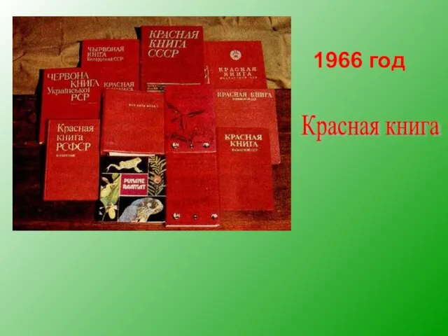 1966 год Красная книга