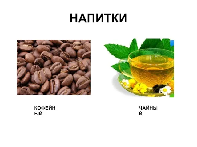 НАПИТКИ КОФЕЙНЫЙ ЧАЙНЫЙ