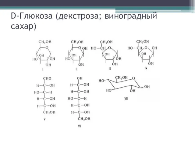 D-Глюкоза (декстроза; виноградный сахар)