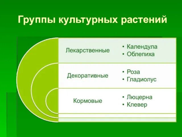 Группы культурных растений