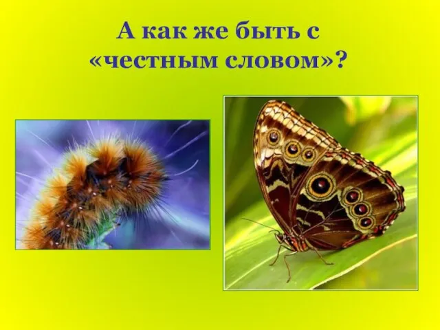 А как же быть с «честным словом»?