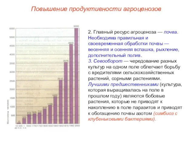 Повышение продуктивности агроценозов 2. Главный ресурс агроценоза — почва. Необходима правильная и