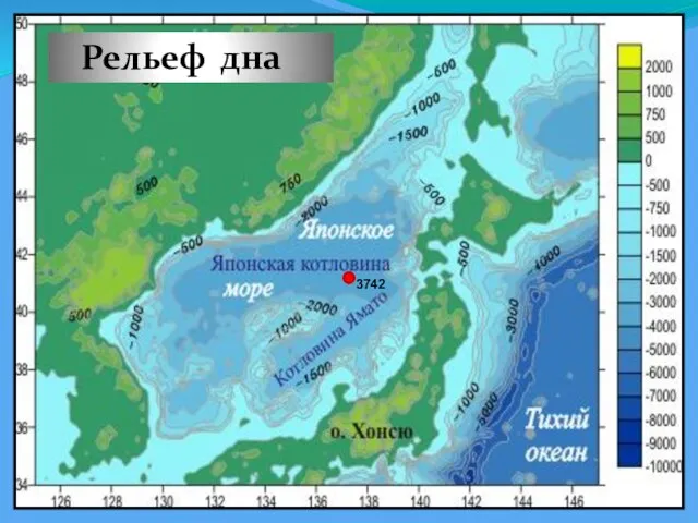 Рельеф дна 3742