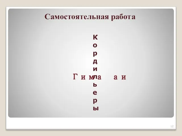 Самостоятельная работа Кордильеры Гима аи