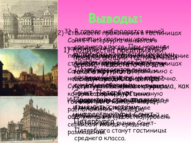 Количества предприятий, предлагающий гостиничный сервис, недостаточно для такого крупного международного центра культуры