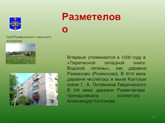 Впервые упоминается в 1500 году в «Переписной окладной книге Водской пятины», как