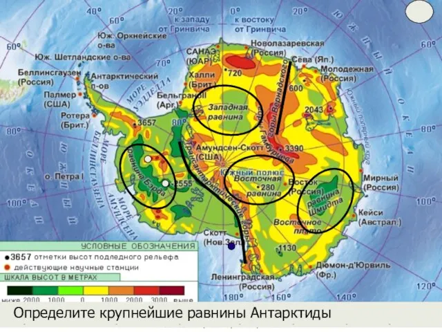 Определите самую высокую и самую низкую точку материка Определите самую высокую и