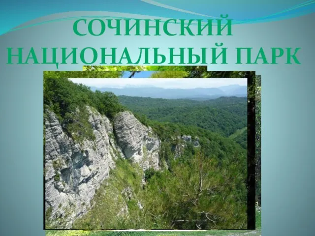 Сочинский Национальный парк
