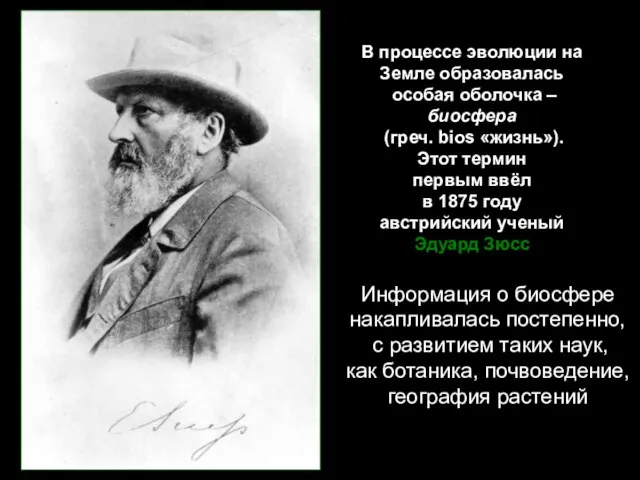 В процессе эволюции на Земле образовалась особая оболочка – биосфера (греч. bios