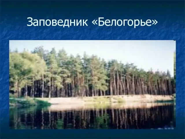 Заповедник «Белогорье»