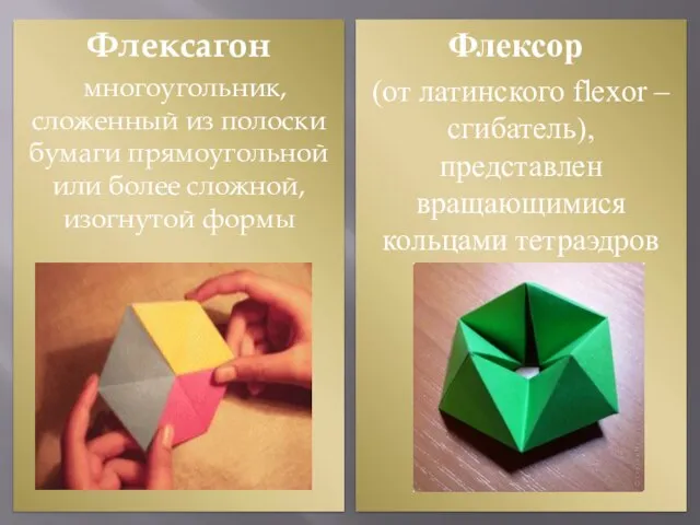 Флексагон многоугольник, сложенный из полоски бумаги прямоугольной или более сложной, изогнутой формы