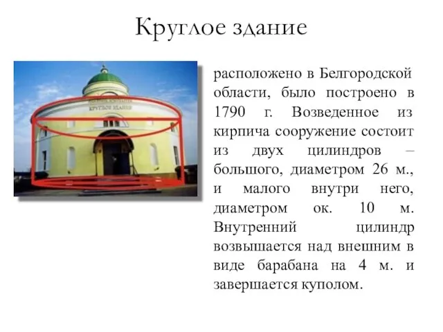 расположено в Белгородской области, было построено в 1790 г. Возведенное из кирпича