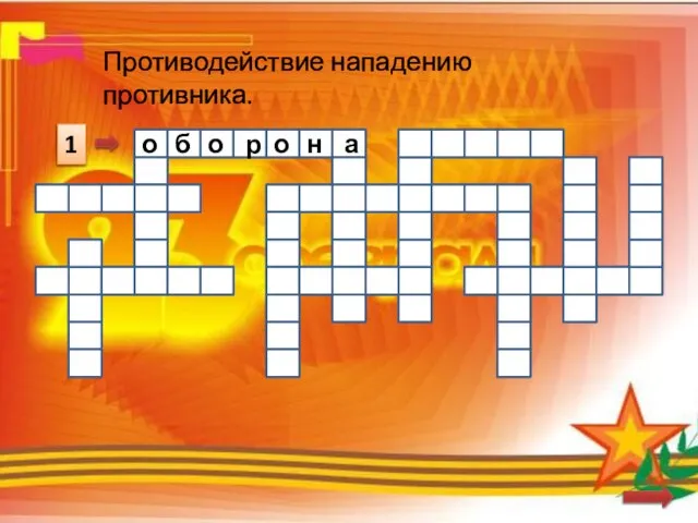 1 Противодействие нападению противника. о б о р о н а