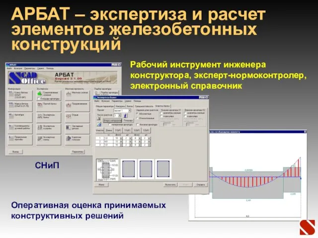 АРБАТ – экспертиза и расчет элементов железобетонных конструкций Рабочий инструмент инженера конструктора,