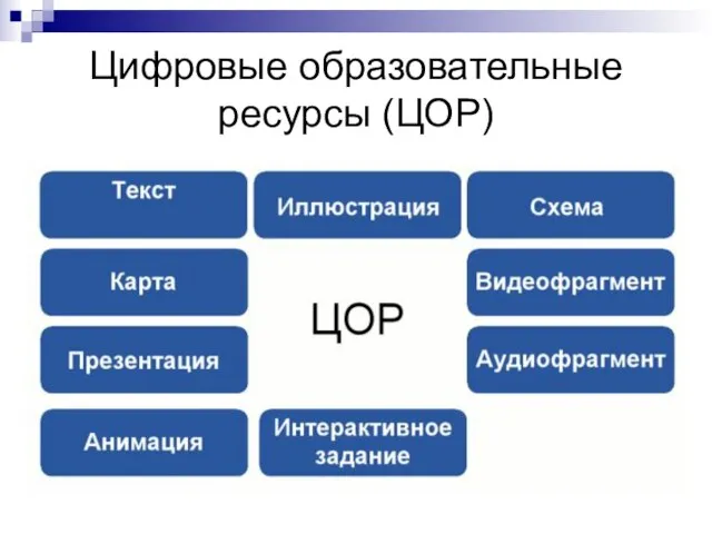 Цифровые образовательные ресурсы (ЦОР)