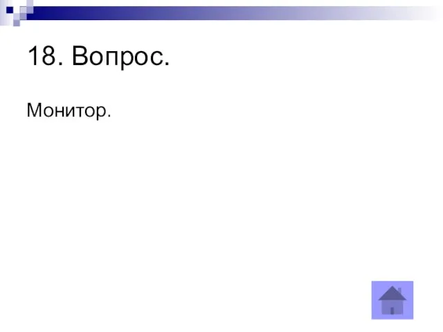 18. Вопрос. Монитор.