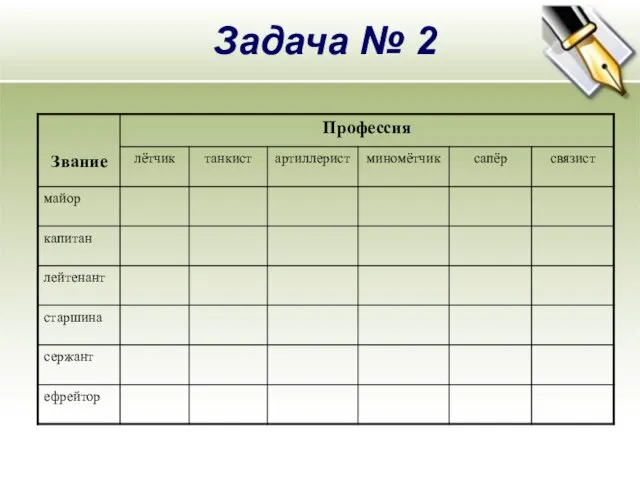 Задача № 2