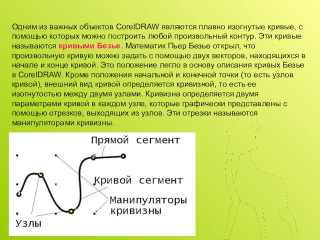 Одним из важных объектов CorelDRAW являются плавно изогнутые кривые, с помощью которых