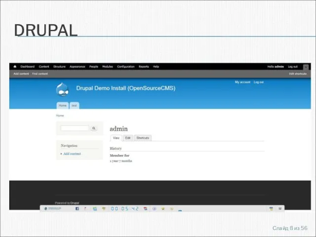 DRUPAL Слайд из 56