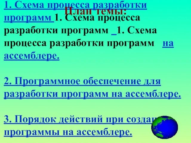 1. Схема процесса разработки программ 1. Схема процесса разработки программ 1. Схема