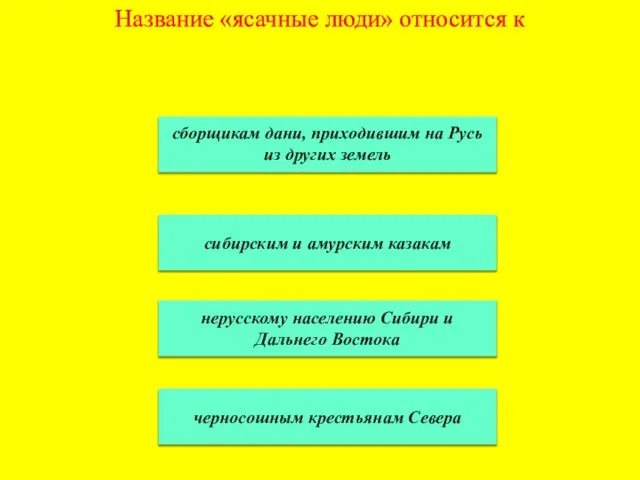 Название «ясачные люди» относится к сборщикам дани, приходившим на Русь из других