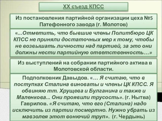 XX съезд КПСС