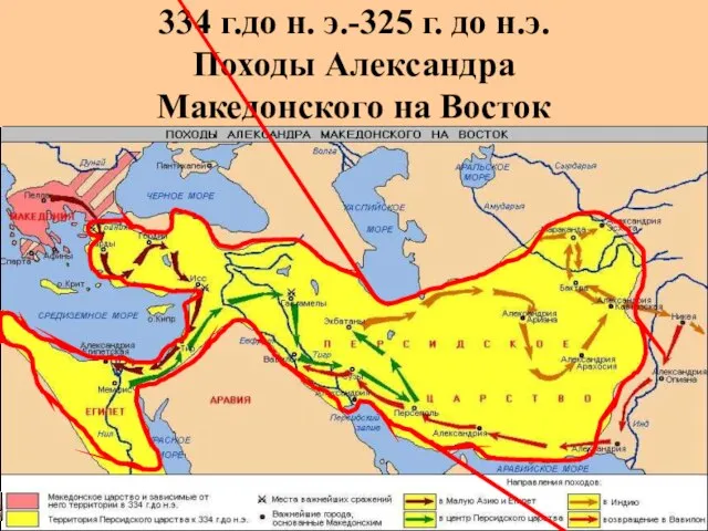 334 г.до н. э.-325 г. до н.э. Походы Александра Македонского на Восток