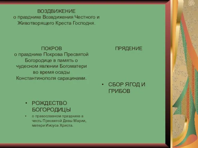 РОЖДЕСТВО БОГОРОДИЦЫ о православном празднике в честь Пресвятой Девы Марии, матери Иисуса