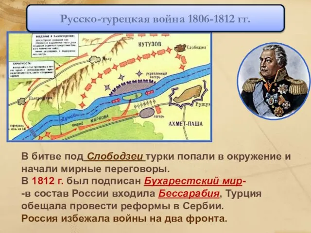 В битве под Слободзеи турки попали в окружение и начали мирные переговоры.