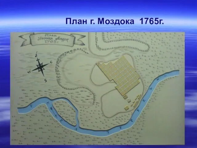 План г. Моздока 1765г.