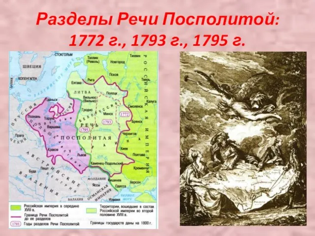 Разделы Речи Посполитой: 1772 г., 1793 г., 1795 г.