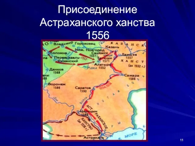 Присоединение Астраханского ханства 1556