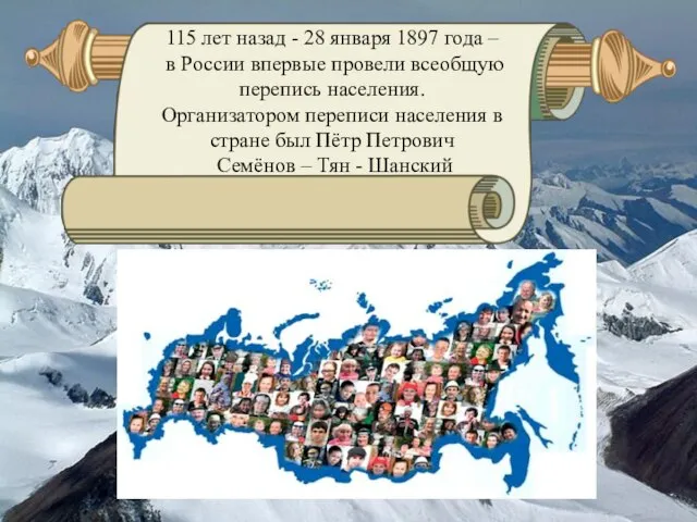 115 лет назад - 28 января 1897 года – в России впервые