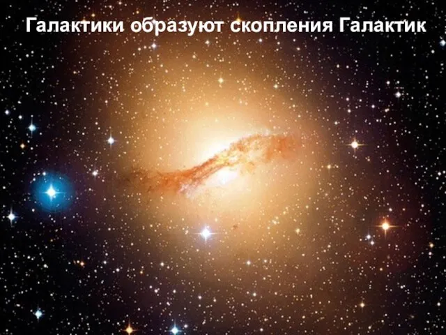Галактики образуют скопления Галактик