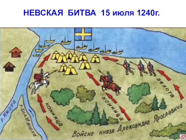 НЕВСКАЯ БИТВА 15 июля 1240г.