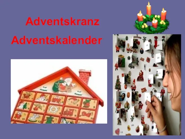 Adventskranz Adventskalender