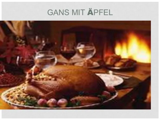 GANS MIT ÄPFEL