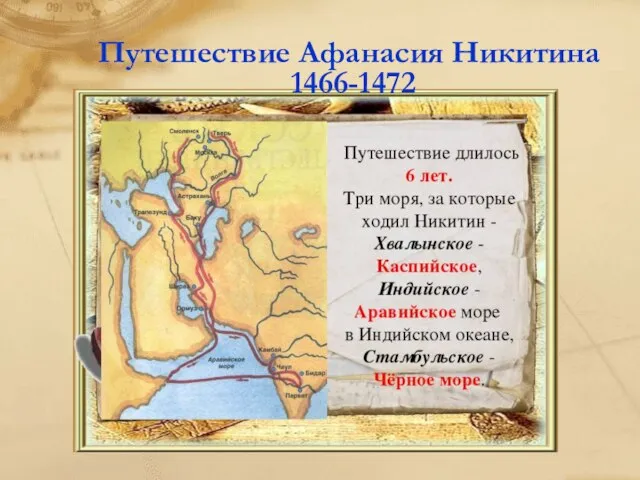 Путешествие Афанасия Никитина 1466-1472