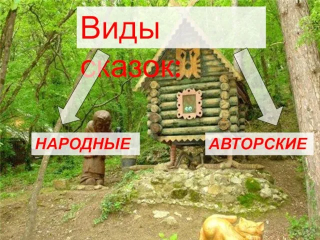 Виды сказок: АВТОРСКИЕ НАРОДНЫЕ