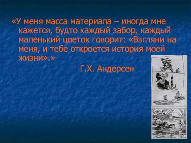 «У меня масса материала – иногда мне кажется, будто каждый забор, каждый